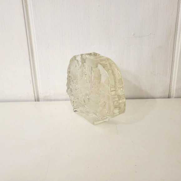 Walther Glas German Glass Candleholder with Pine Trees - Picture 6 of 7